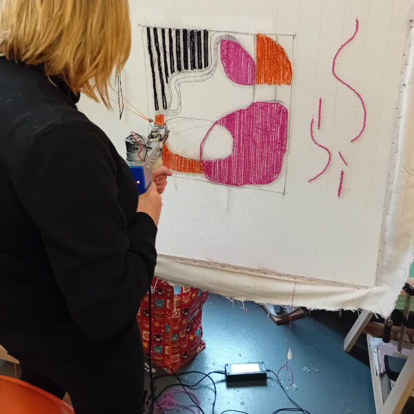 Textiles class by Catherine Grimaldi