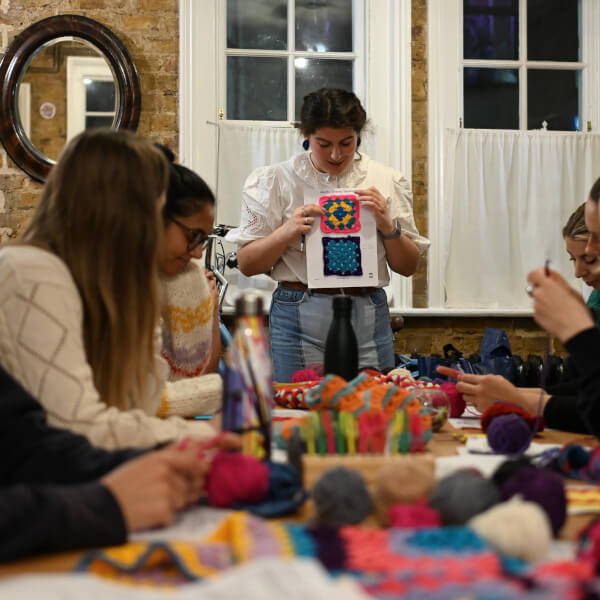 Textiles class by Cathy van Hear