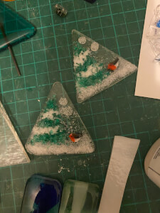 Glass and Mosaic class by cielo fused glass designs