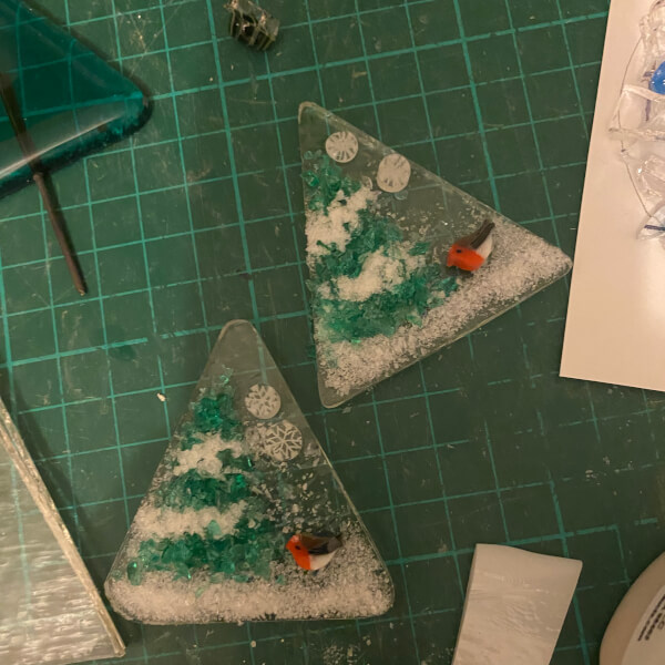 Glass and Mosaic class by cielo fused glass designs