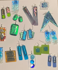 Glass and Mosaic class by cielo fused glass designs