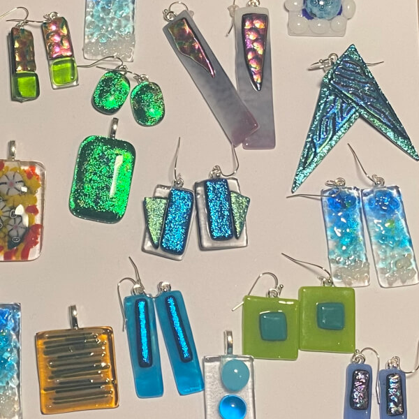 Glass and Mosaic class by cielo fused glass designs