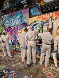 Painting class by Cockney green