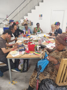 Painting class by Cockney green