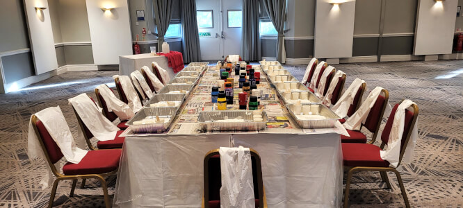 Paper Craft and Ink class by Crafty Team Building