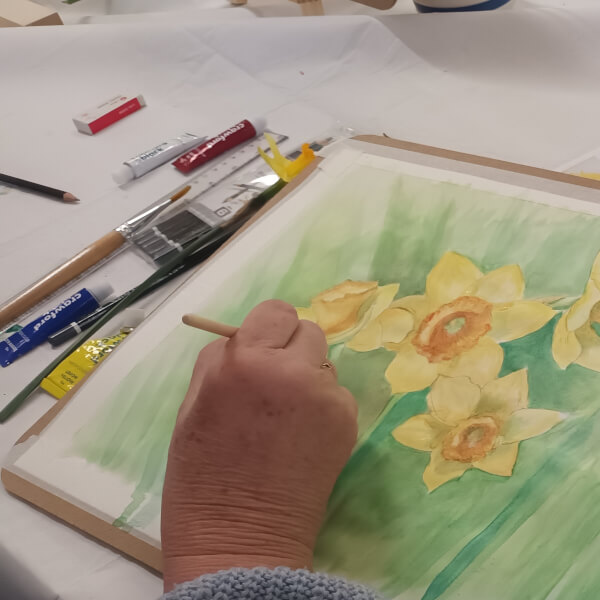 Drawing class by Diana Johnson