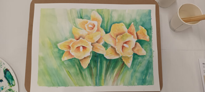 Drawing class by Diana Johnson
