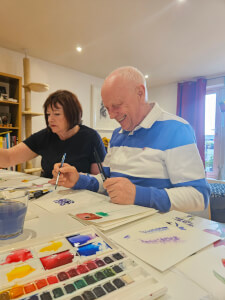 Painting class by Eva Merendes