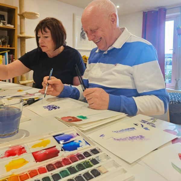 Painting class by Eva Merendes