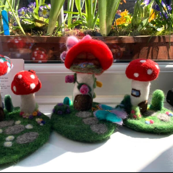 Photo from a Felts Forever workshop