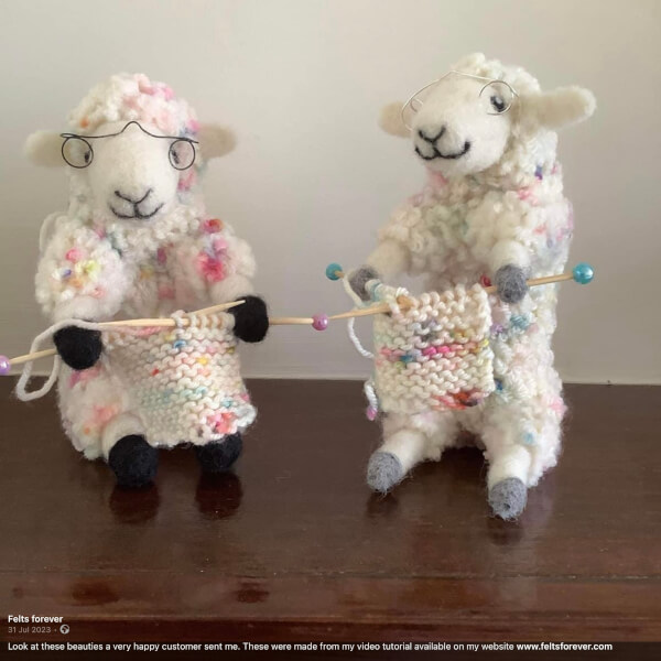 Photo from a Felts Forever workshop