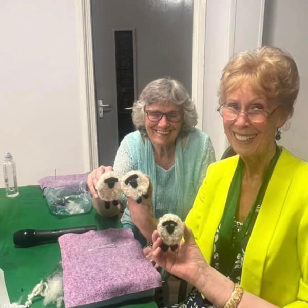 Photo from a Felts Forever workshop