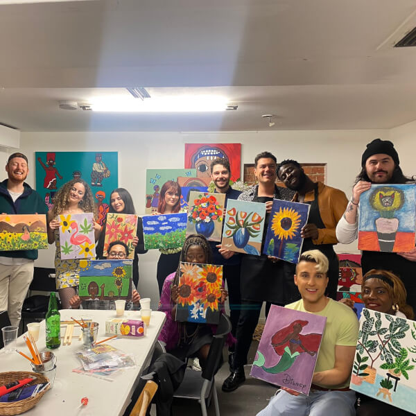 Painting class by Finsbury Park Painting Club