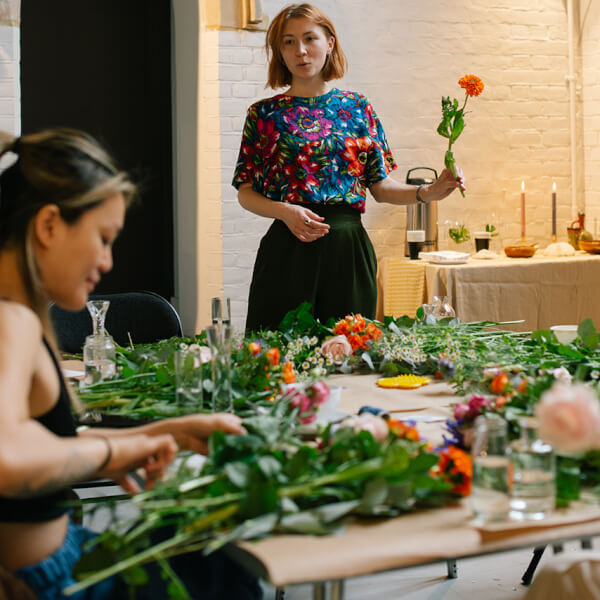 Photo from a Flower Therapy workshop