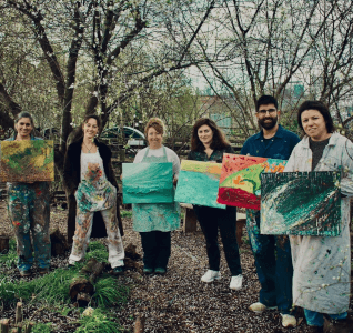 Painting class by Georgie Mason Art Studio