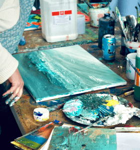 Painting class by Georgie Mason Art Studio