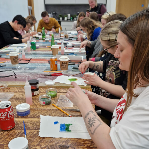 Glass and Mosaic class by Glass By Design