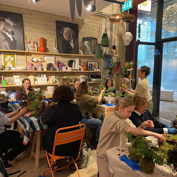 Kokedama class by Hana Flowers London