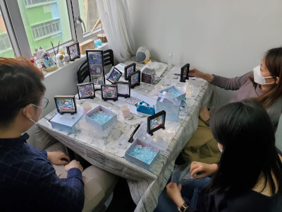 Glass and Mosaic class by Handcraffiti