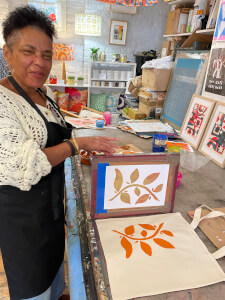 Textiles class by Helen Rawlinson