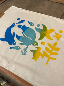 Textiles class by Helen Rawlinson