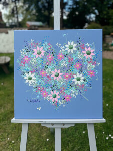Glass and Mosaic class by HollyHocks Artist
