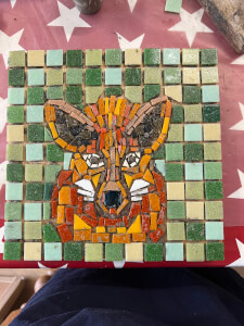 Glass and Mosaic class by Jackie Nash