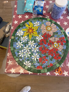 Glass and Mosaic class by Jackie Nash
