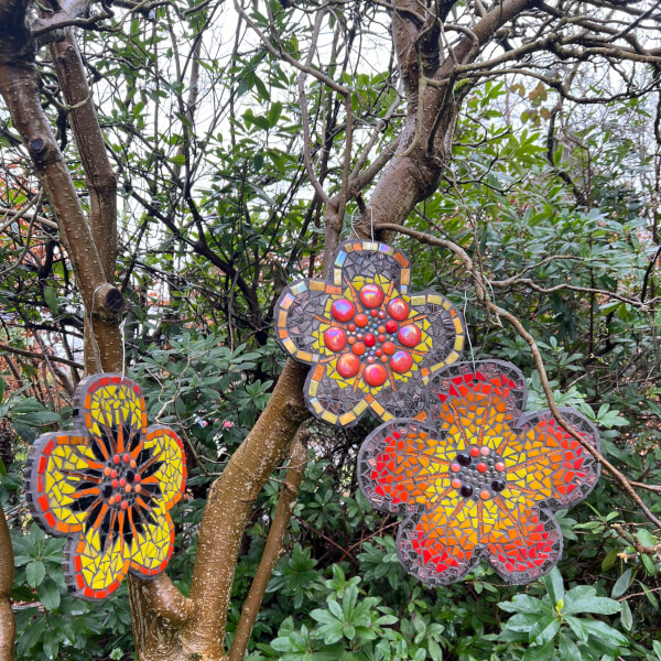 Glass and Mosaic class by Jackie Nash