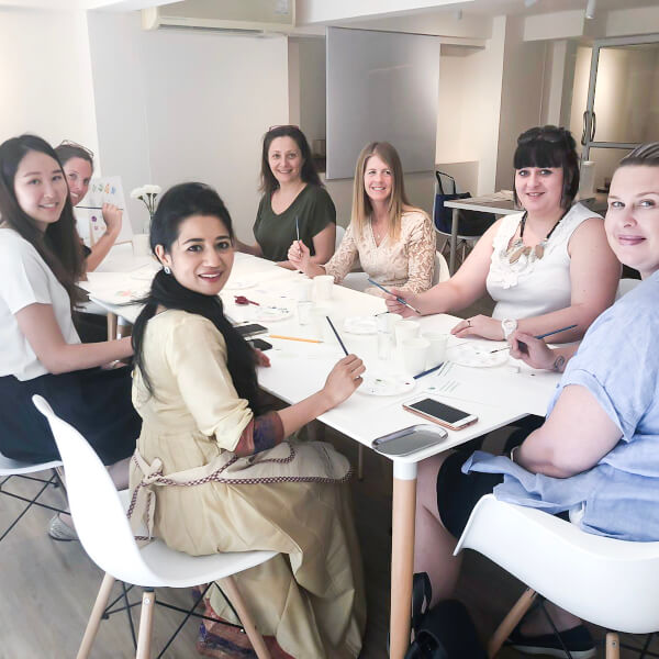 Photo from a Kerrilyn Cheah Watercolor workshop