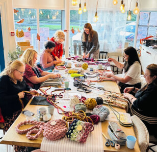 Textiles class by Knotty Potty