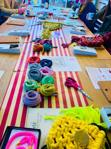 Textiles class by Knotty Potty