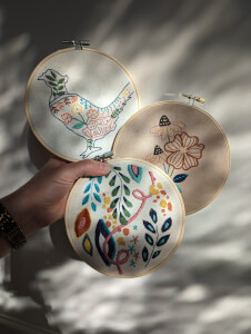 Textiles class by Lizzie's Embroidery Club
