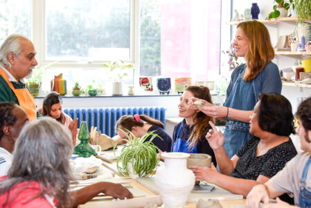 Pottery class by Maxability