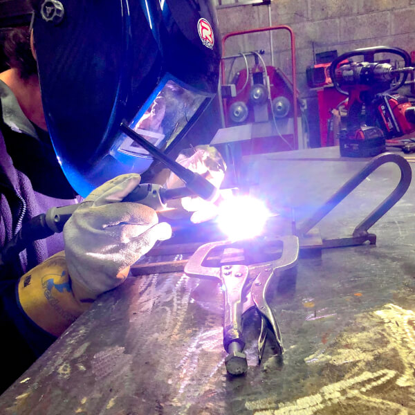 Photo from a Newport Wrought Ironwork workshop