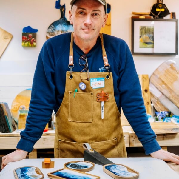 Fluid Art class by Oceanic Woodstore