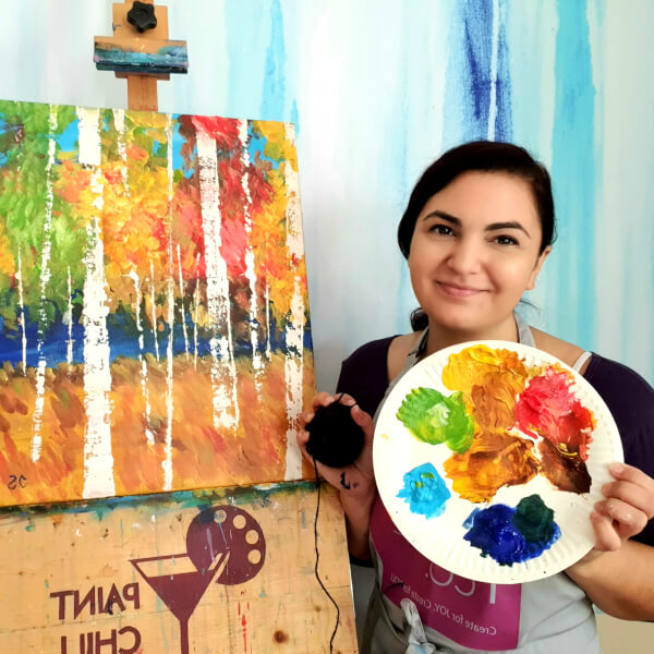 Photo from a Paint Chill Co workshop