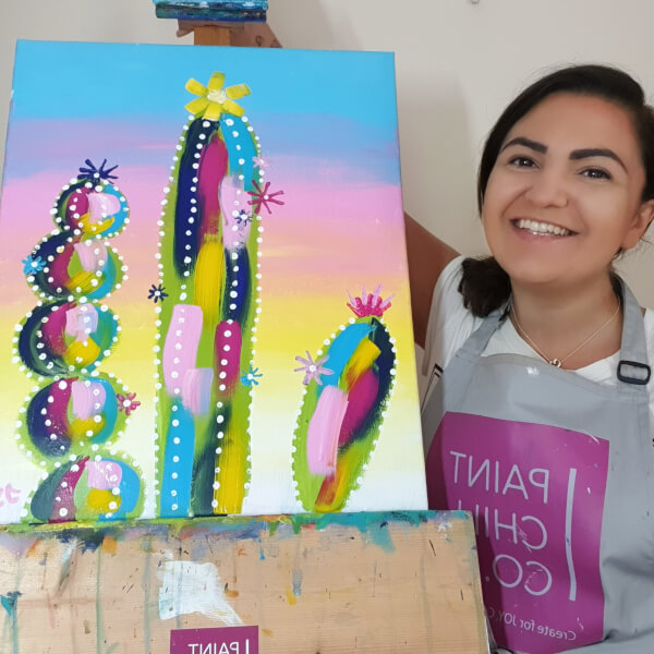 Photo from a Paint Chill Co workshop