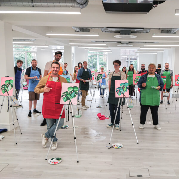 Photo from a Paint Party Social Club workshop