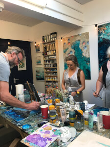 Painting class by Paperdoll Art Studio