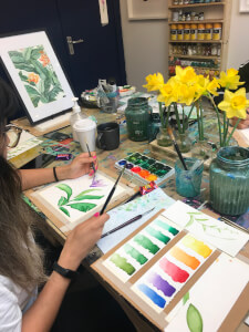 Painting class by Paperdoll Art Studio