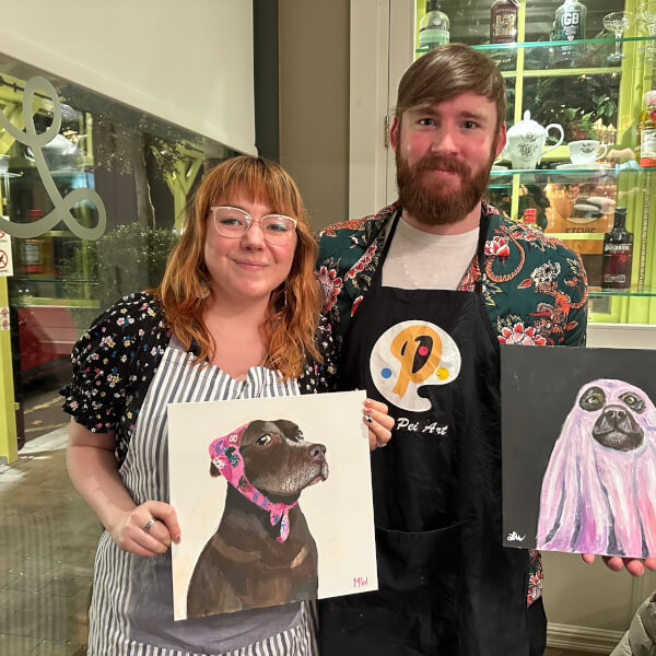 Photo from a Peipei art painting workshop