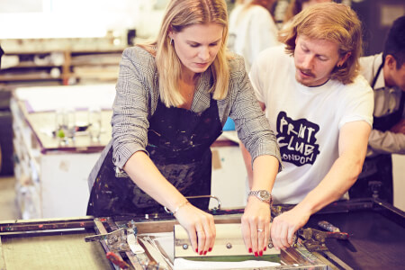 Textiles class by Print Club London