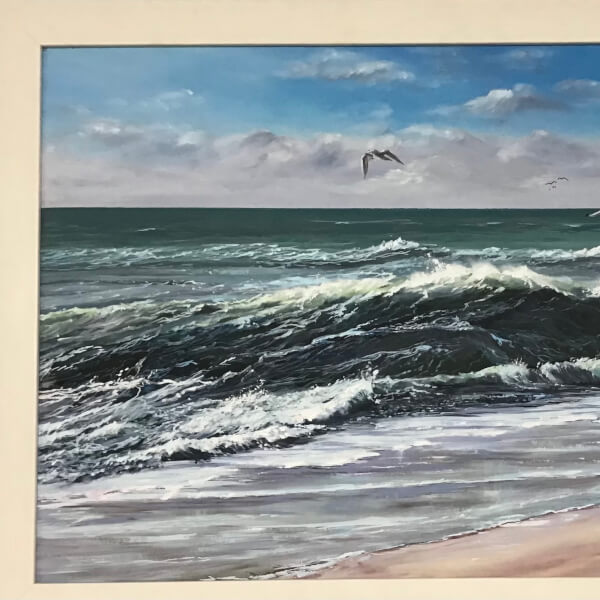 Painting class by Robin Souter Oil Painting