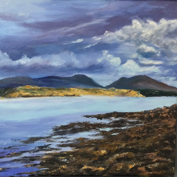 Painting class by Robin Souter Oil Painting