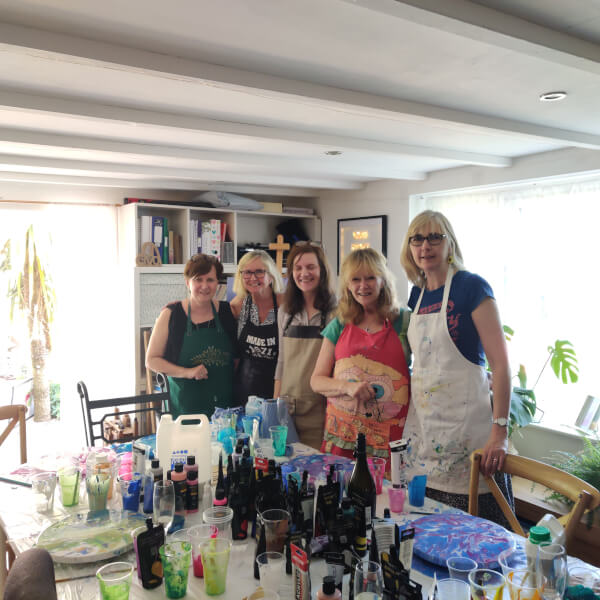 Photo from a Sara Karen Art workshop