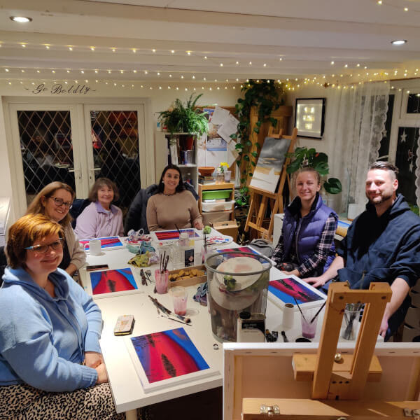 Photo from a Sara Karen Art workshop