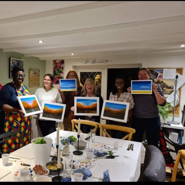 Photo from a Sara Karen Art workshop
