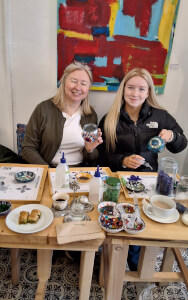 Glass and Mosaic class by Sheri's ottoman emporium