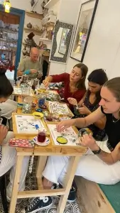 Glass and Mosaic class by Sheri's ottoman emporium